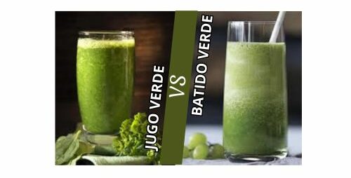 Jugo verde, batido verde energizante, nutriente.